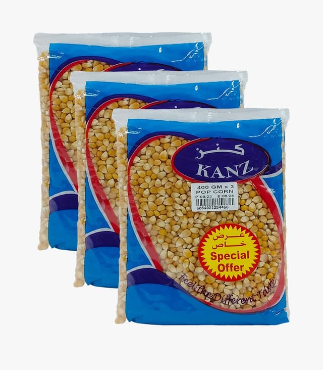 KANZ POP CORN PROMO PACK 3X400GM
