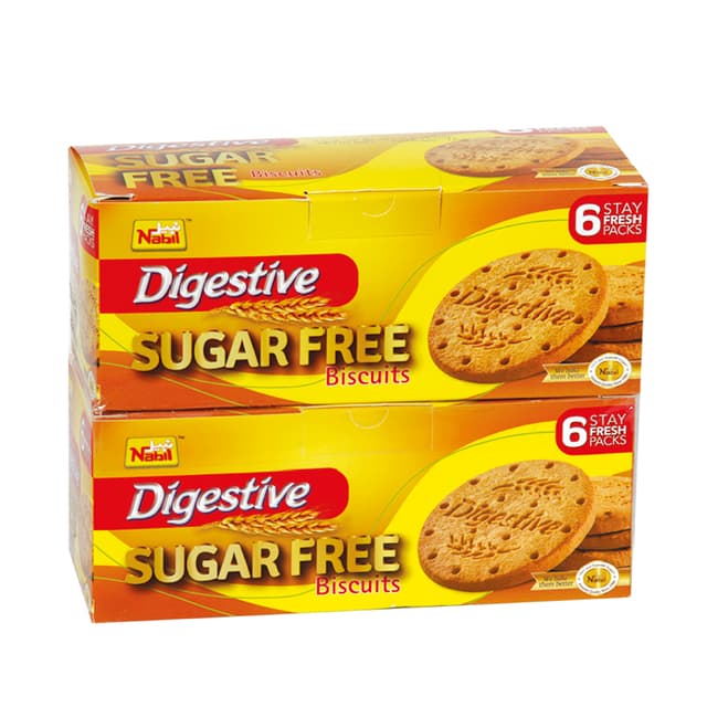 NABIL DIGESTIVE SUGAR FREE BIScuits 2 x 250 gm