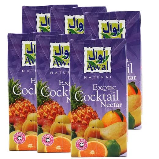 AWAL EXOTIC COCKTAIL NECTAR JUICE 6 x 200ML