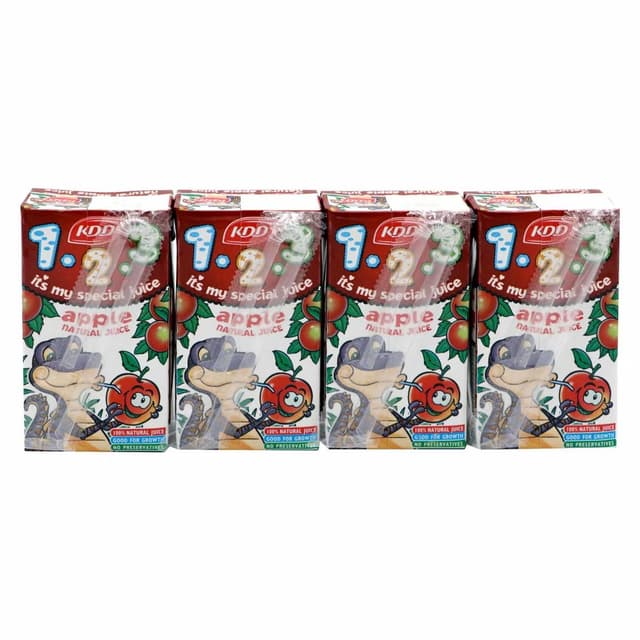 KDD 123 APPLE JUICE 18 x 125ML