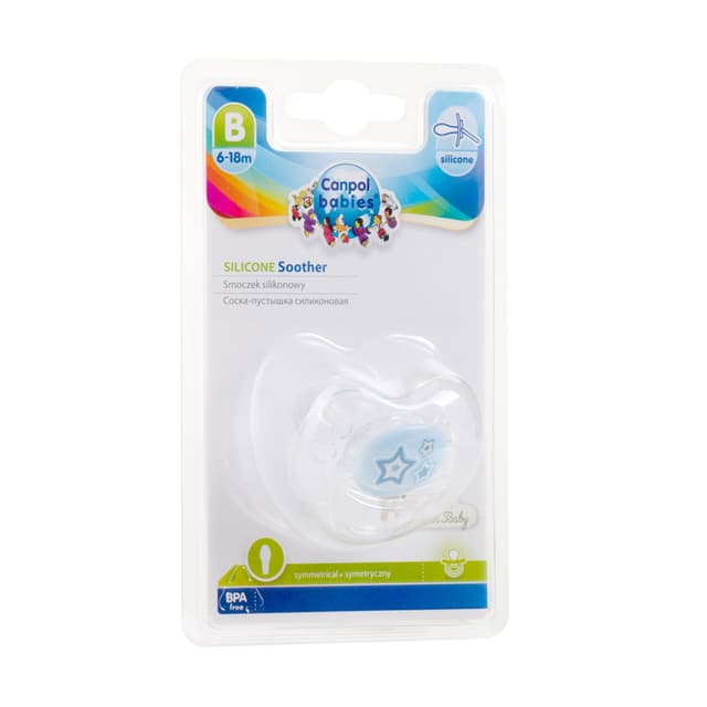 CANPOL BABIES SILICONE SOOTHER C18M+
