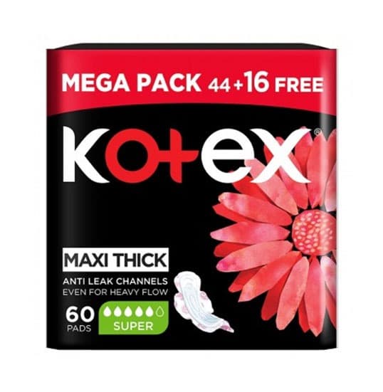 KOTEX MAXI THICK PADS 44+16FREE