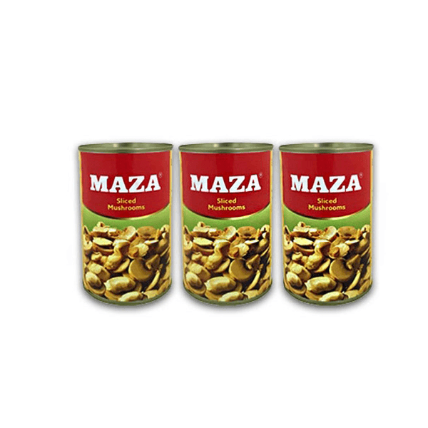 MAZA SLICED MUSHROOM S/OFFER 3 x 400 gm