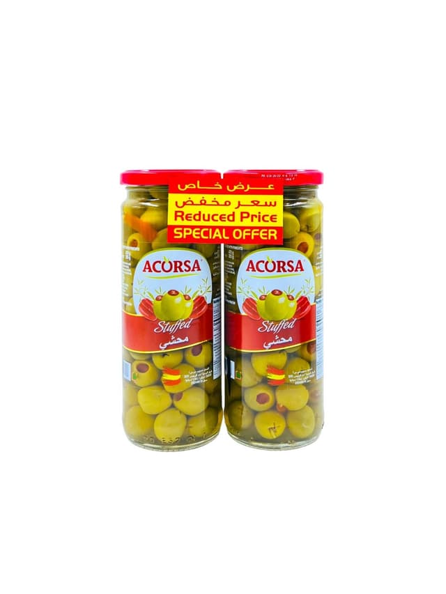 ACORSA OLIVE STUFFED JAR 2X285 GR