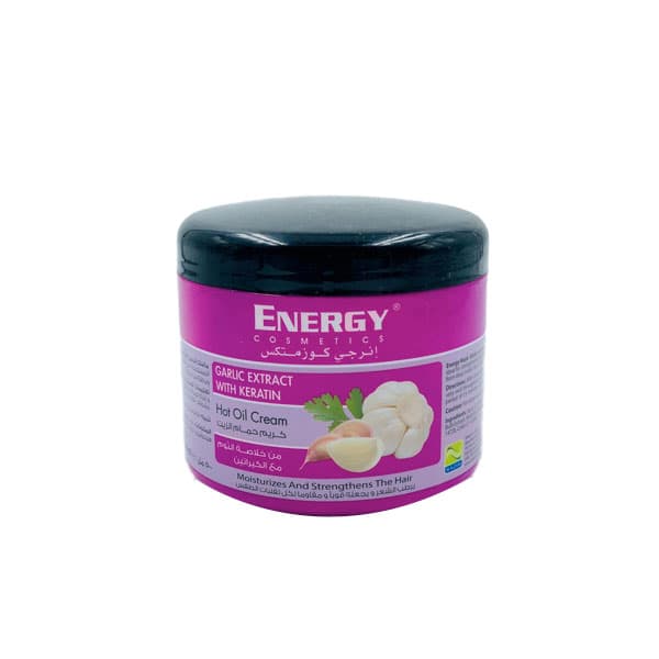 ENERGY HOT OIL CREAM GARLIC EXTRACT WITH KERATIN 500GM