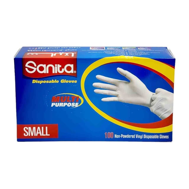 SANITA DISPOSABLE GLOVES SMALL 100PCS