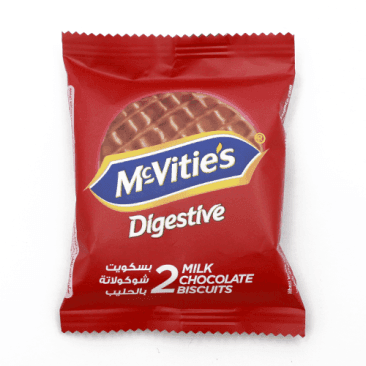 MCVITIES DIGESTIVE MILK CHOCOLATE BISCUITS 33.3GM