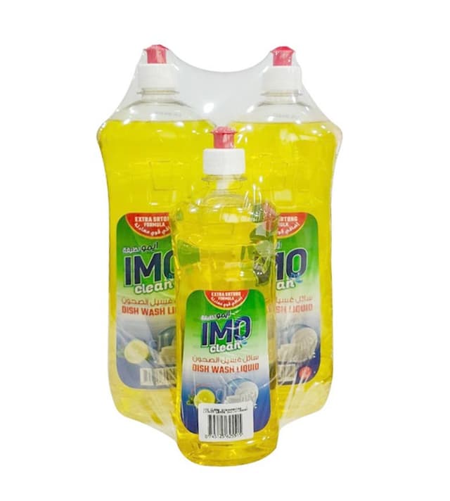 IMO CLEAN DISHWASHING LIQUID LEMON 2X1LTR+500ML