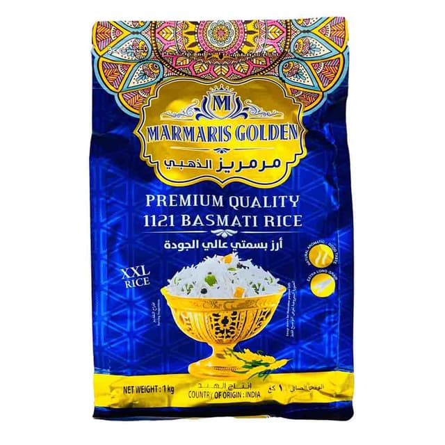 MARMARIS GOLDEN PREMIUM 1121 BASMATI RICE XXL 1KG