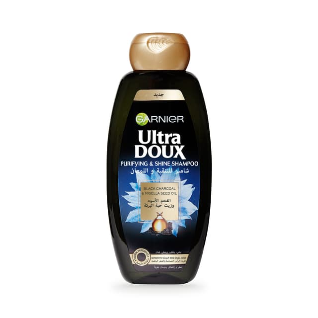 GARNIER ULTRA DOUX BLACK CHARCOAL SHAMPOO 400ML