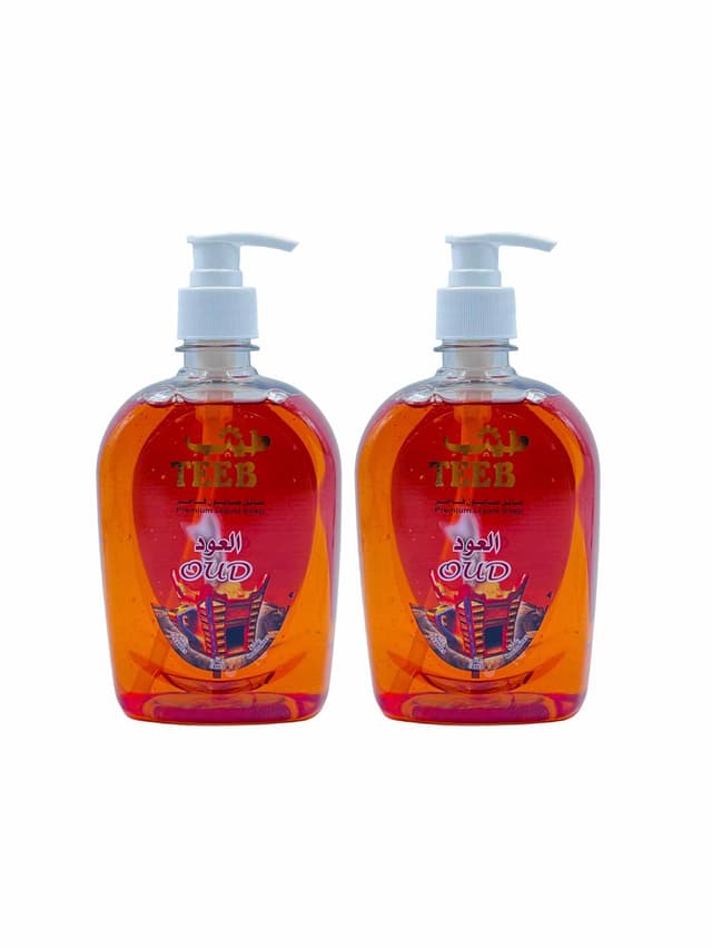 TEEB PREMIUM LIQUID SOAP OUD 2x500ML