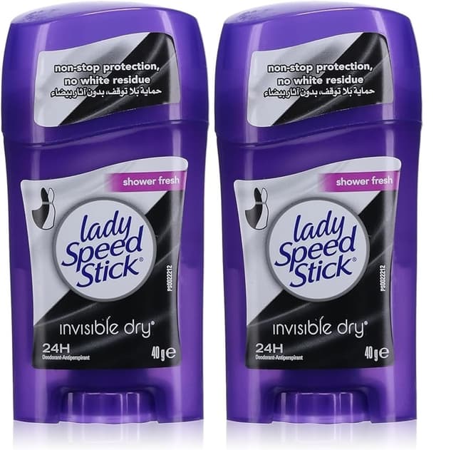 LADY SPEED STICK INVISIBLE DRY SHOWER FRESH 2X65GM