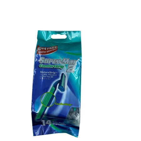 SUPERMAX 2 COMFORT GRIP NATURESTRIP 14 TWIN BLADE