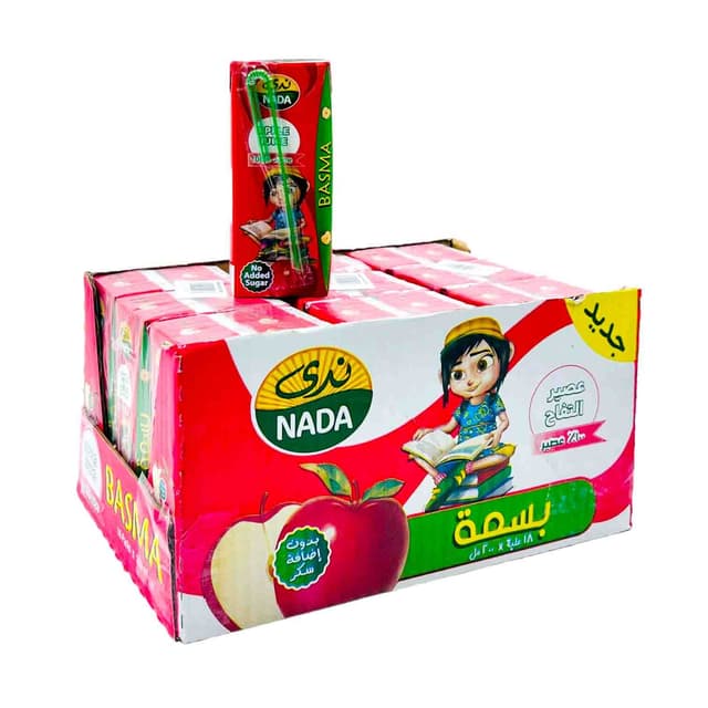 NADA BASMA JUICE APPLE 18 x 200ML