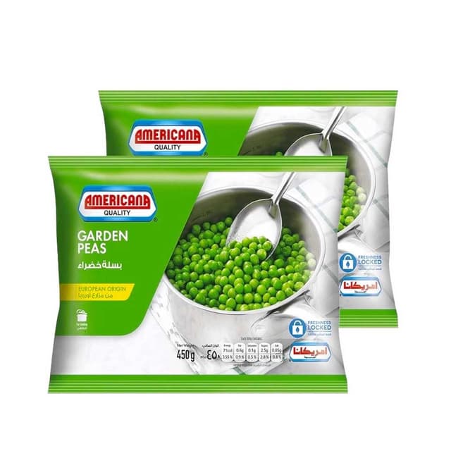 AMERICANA GARDEN PEAS 2X450G