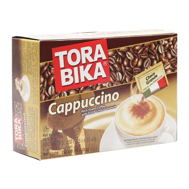 TORA BIKA CAPPUCCINO BOX 10X25 GR