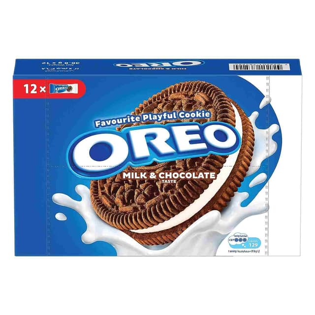 OREO MILK&CHOCO COOKIE 2x12x36.8GM