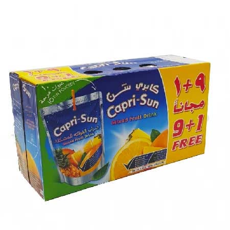 CAPRI SUN MIXED FRUIT DRINK 9+1x200ML