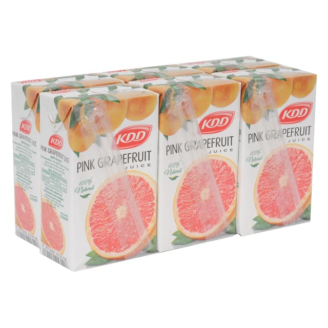 KDD PINK GRAPEFRUIT JUICE 6 x 250ML