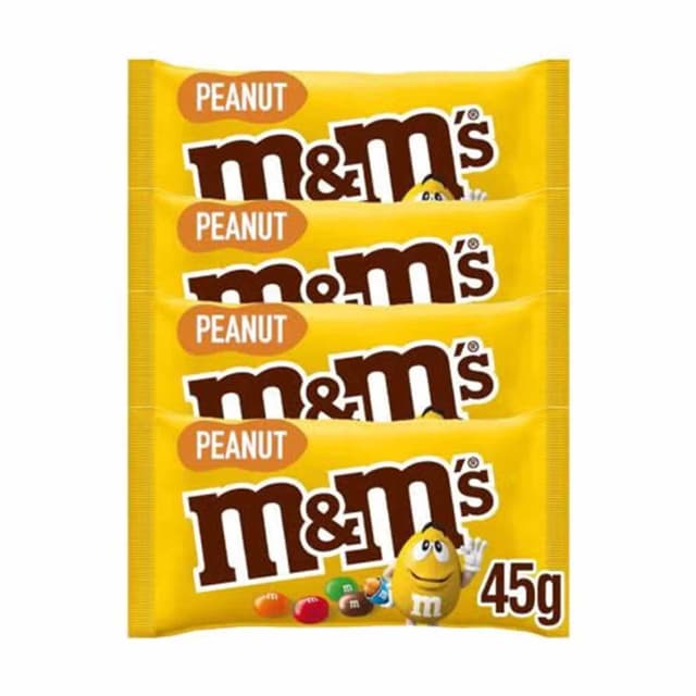 M&Ms PEANUT BOX 4X45 GR