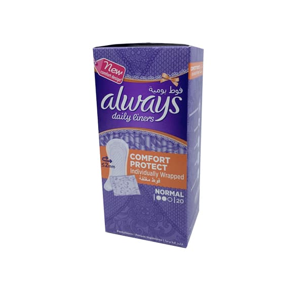ALWAYS DAILY LINERS INDIVIDUALLY WRAPPED 20 PCS