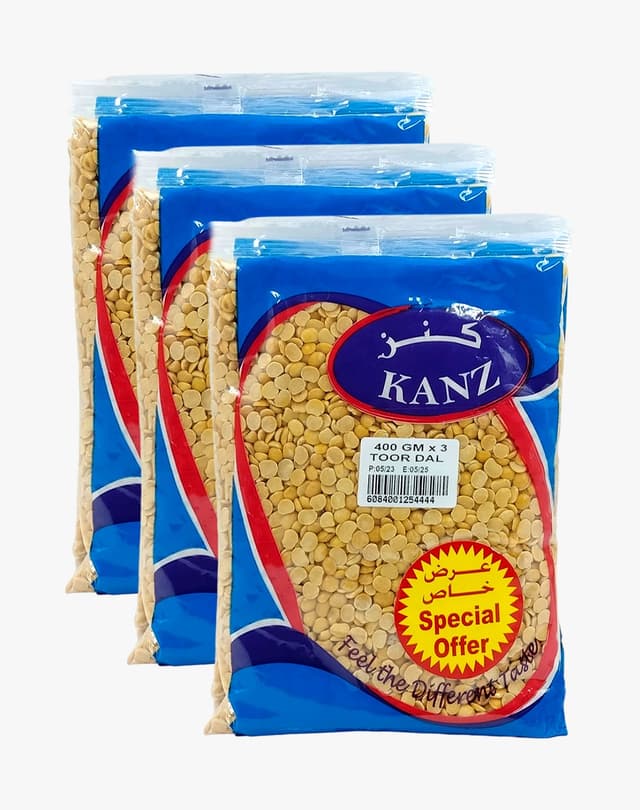 KANZ TOOR DAL 3X400GM