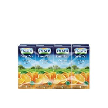 Lacnor 100% Juice Orange 8X180ml