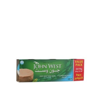 John West Light Meat Tuna Sold in Water 3 x 170g