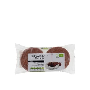 Bunalun Organic Milk Chocolate Rice Cakes 100g