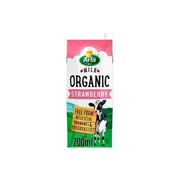 Arla Organic Strawberry Milk 200 ml