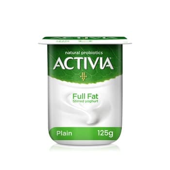 Activia Full Fat Plain Yoghurt 125g