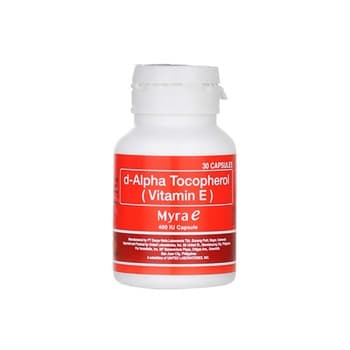 Myra E Vitamin E D-alpha Tocopherols Antioxidants Capsules 30s
