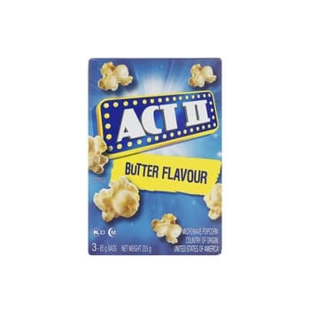 Act II Microwave Popcorn Butter Flavour 255g