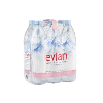 Evian Prestige Natural Mineral Water 6 x 1.25 ltr