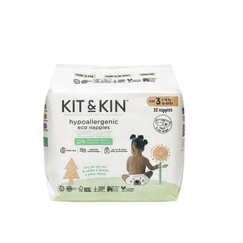 Kit & Kin Eco Diapers Size 3 32s