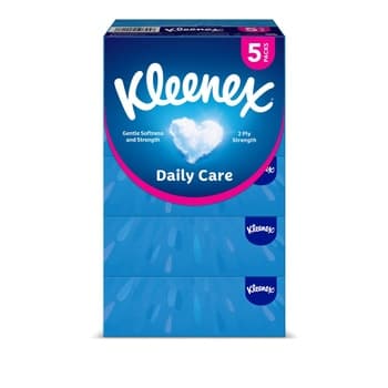 Kleenex Daily Care Facial Tissue 2Ply 150s Pack Of 5