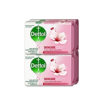 Dettol Skincare Anti-Bacterial Bar Soap 120g Pack of 4