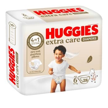 Huggies Extra Care Size 6 15+ kg Value Pack 28 Diapers