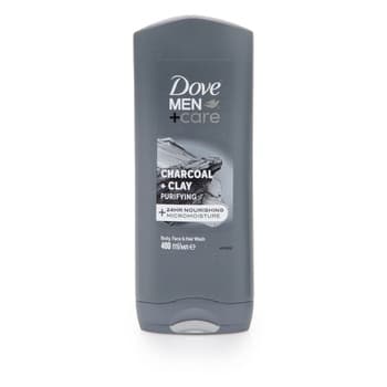 Dove Men Care Purifying Cleanser Charcoal And Clay 3In1 For Body Face And Hair 400ml