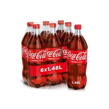 COCA-COLA Original Taste Carbonated Soft Drink PET 1.5 ltr pack of 6