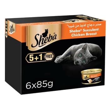 Sheba Succulent Chicken Breast 6x85g