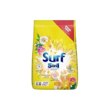 Surf 5 In 1 Spring Flowers Freshness Automatic Laundry Powder Soap 2.4kg