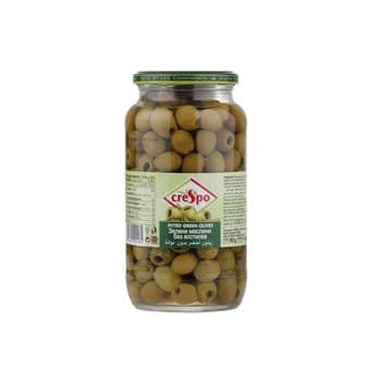 Crespo Whole Green Olives Pitted 907g