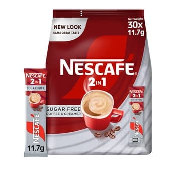 Nescafe 2 In 1 Sugar Free Coffee And Creamer 30X11.7g