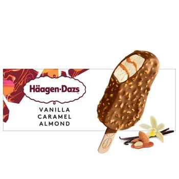 Haagen Dazs Vanilla Caramel Almond Stick Bar 80ml
