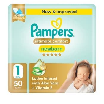 Pampers Ultimate Comfort Taped Diapers Size 1