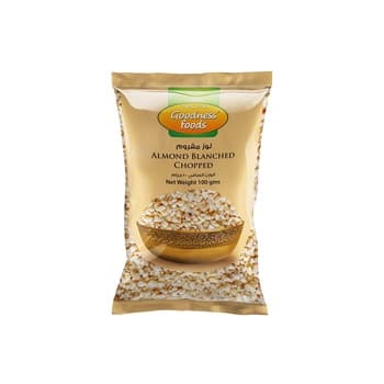 لوز مبيض مفروم 100g