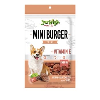 Jerhigh Dog Snack Mini Burger 100g