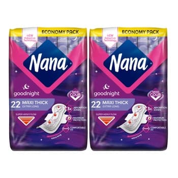 Nana Maxi Night Wings 22s Pack Of 2