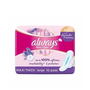Always Skin Love Maxi Thick Pads Large 10pcs